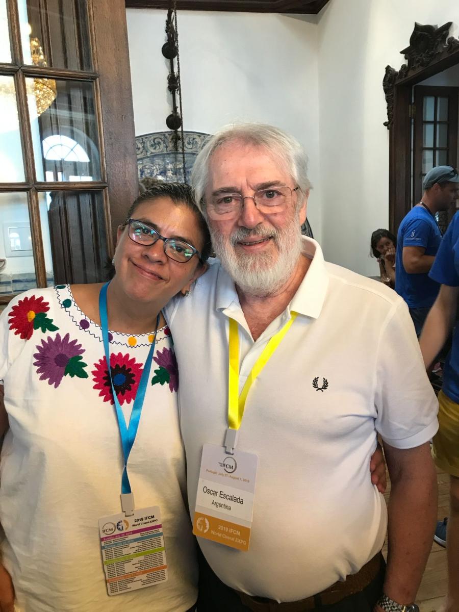 Con Ana Patricia Carabajal de México
